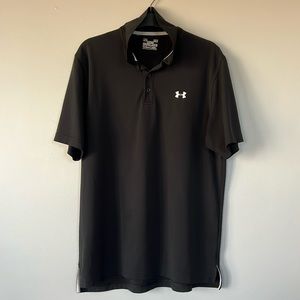 Under Armour Heat Gear golf polo - L - Solid Black